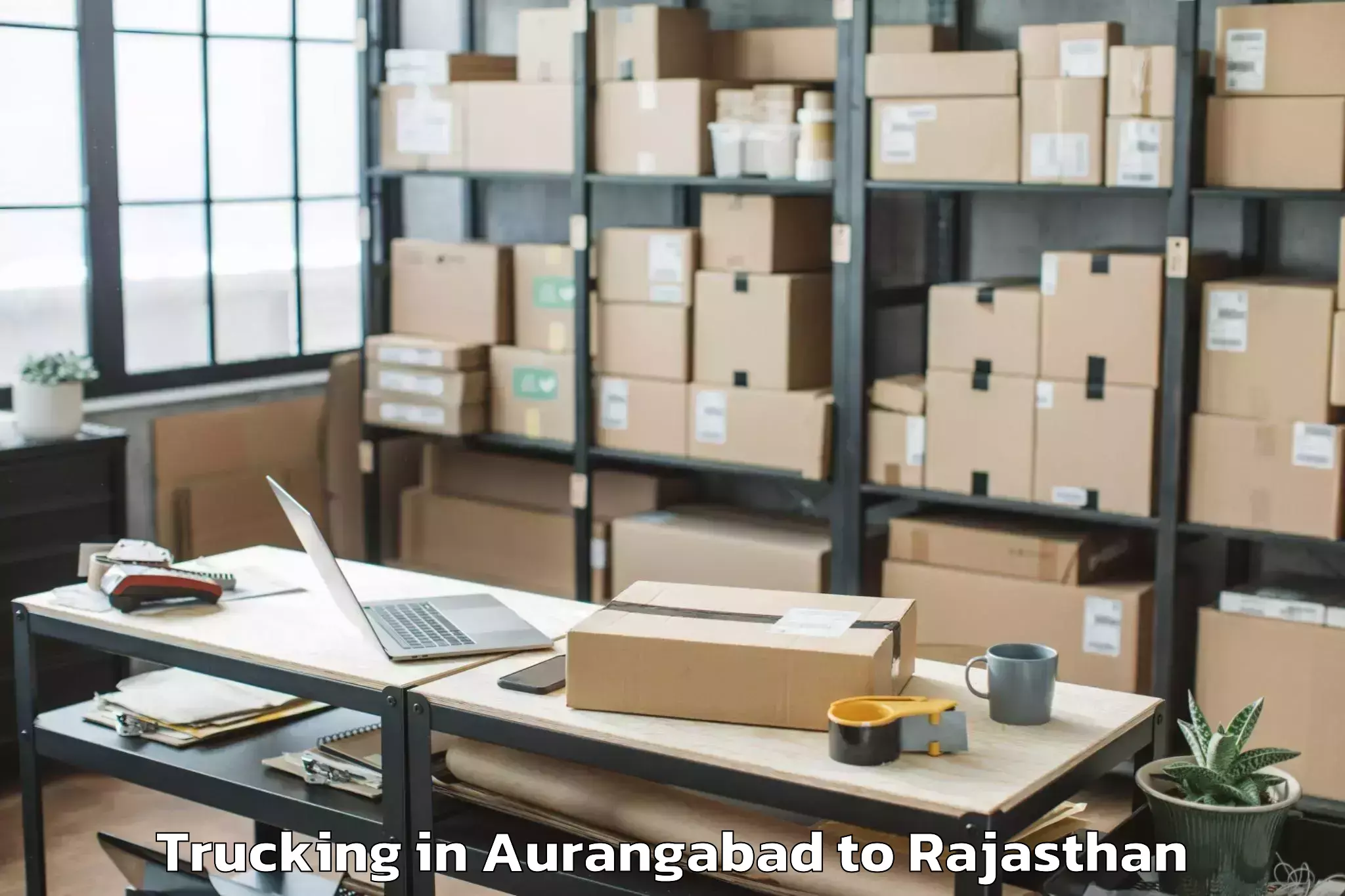 Quality Aurangabad to Reengus Trucking